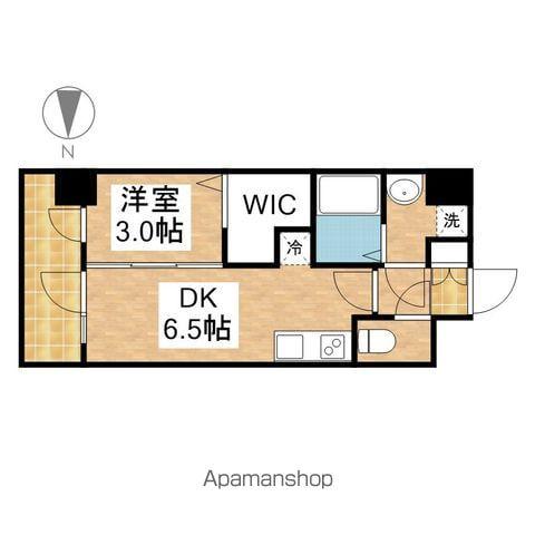 エステムコート名古屋鶴舞Ⅱレアーヴ(1DK/10階)の間取り写真