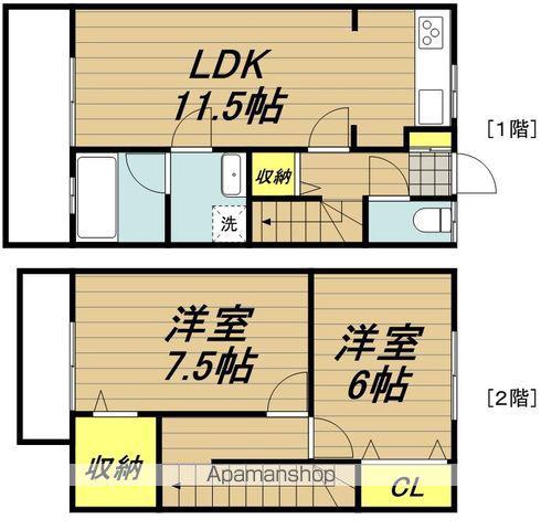 デュプレクスⅤ(2LDK)の間取り写真