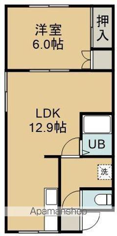 ピアパレス富岡Ⅰ(1LDK/1階)の間取り写真