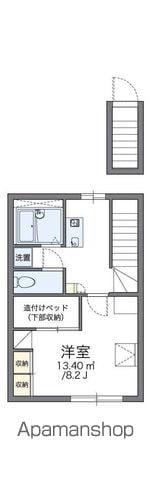 レオパレスコンフォート山手B(1K/2階)の間取り写真