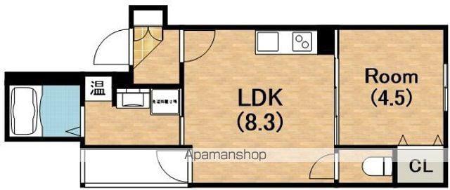 TOREBIAN NAGAI(1LDK/3階)の間取り写真