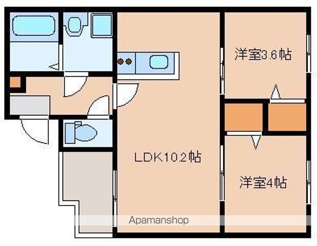 イル・フィオーレ箱崎(2LDK/2階)の間取り写真