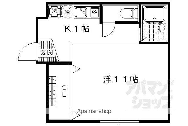 ルーシエレ(ワンルーム/2階)の間取り写真