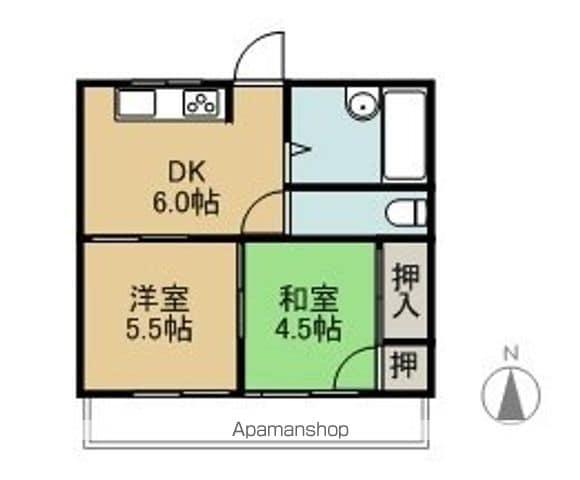 大王コーポ(2DK/3階)の間取り写真