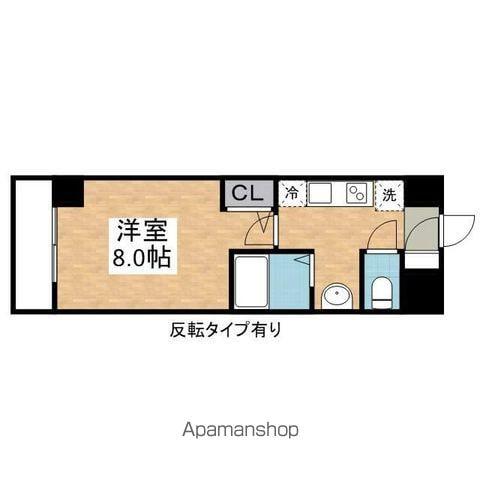 ルミエール山中(1K/2階)の間取り写真