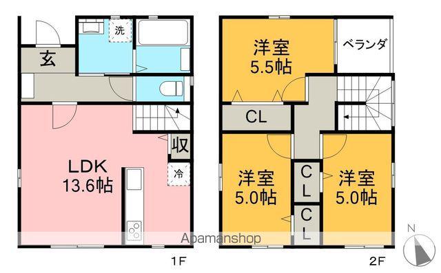 とさでん交通後免線 はりまや橋駅 徒歩9分 2階建 築1年(3LDK)の間取り写真