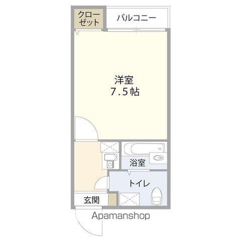 ザ・テラス ウラソエ(1K/3階)の間取り写真