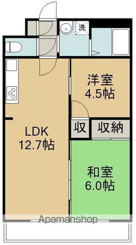 福室アベニュー(2LDK/2階)の間取り写真