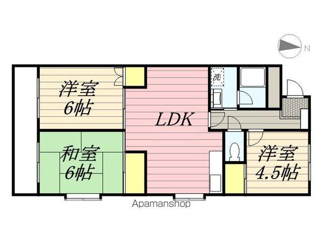 グランドハイツ(3LDK/7階)の間取り写真
