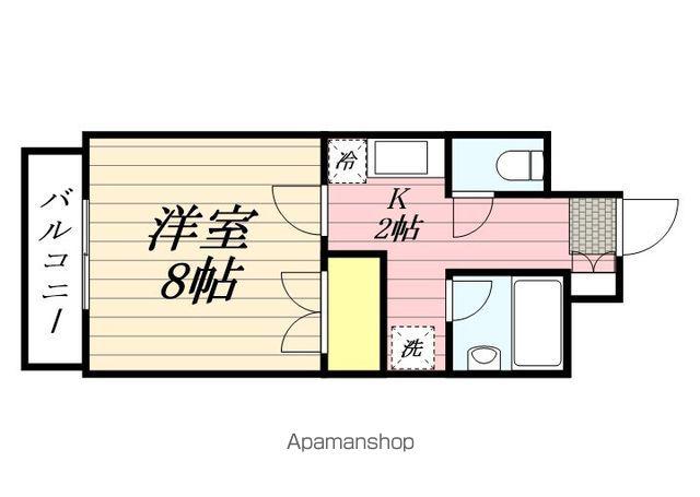 ラビットハウス(1K/2階)の間取り写真