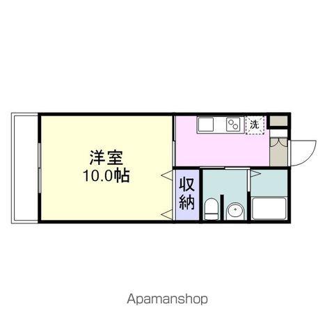 JRBハイツ虹ヶ浜Ⅱ(1K/3階)の間取り写真