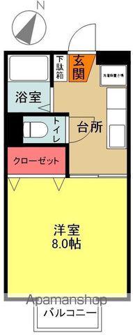 KSハイツA棟(1K/1階)の間取り写真