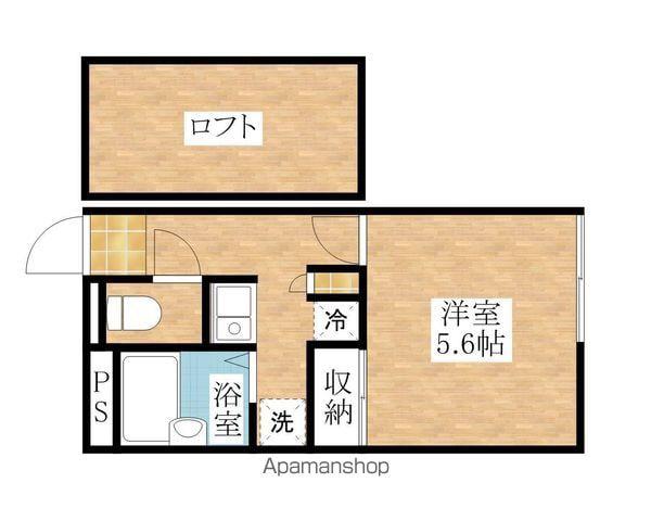レオパレスセントラルたかはし(1K/2階)の間取り写真
