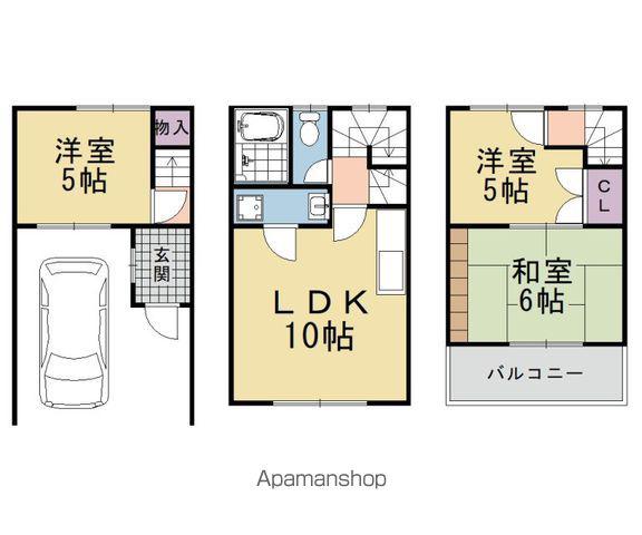 ソルアモール亀岡(3LDK)の間取り写真