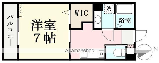 カーサ・ソアーヴェ(1K/1階)の間取り写真