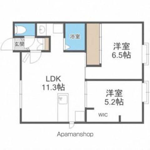 リナリア花川A(2LDK/2階)の間取り写真