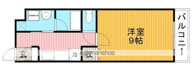 三協ハイツ2(1K/2階)の間取り写真