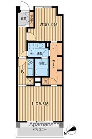 HF若林公園レジデンス(1LDK/3階)の間取り写真