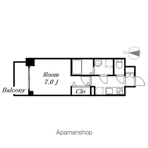 S-RESIDENCE名駅ノース Ⅱ(1K/5階)の間取り写真