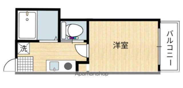 プルメリア南観音(1K/4階)の間取り写真