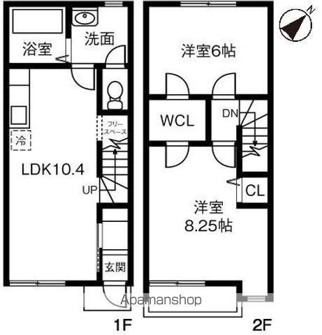 ＷＩＮＧ　桜(2LDK)の間取り写真