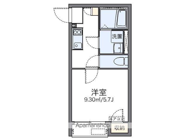 レオネクスト東玉川(1K/1階)の間取り写真