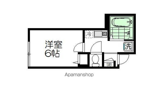 セントレア(1K/1階)の間取り写真