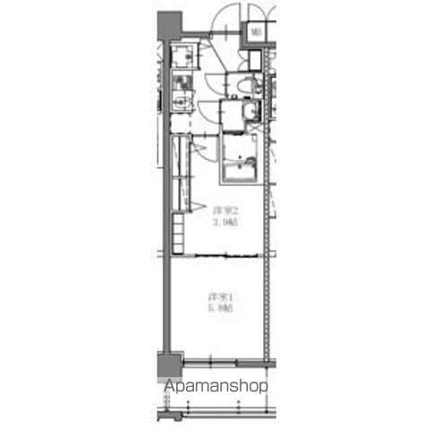 SーRESIDENCE上社AUREATE 12月契(2K/2階)の間取り写真