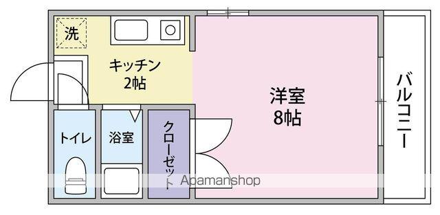 アーベントハイツ平岡(ワンルーム/4階)の間取り写真
