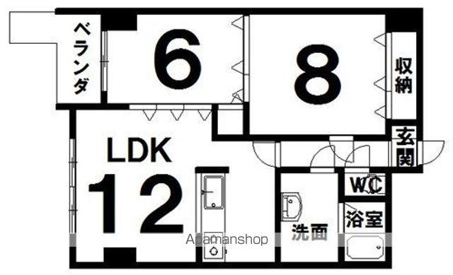 EXCEL(2LDK/4階)の間取り写真