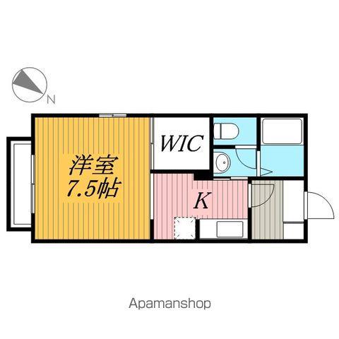 グレイスコート(1K/2階)の間取り写真