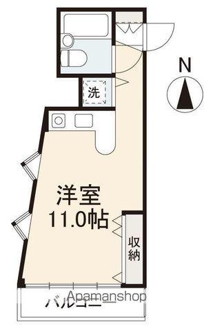 エルムT&T(ワンルーム/2階)の間取り写真
