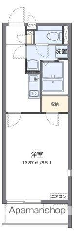 ヴィアロ谷原レジデンス(1K/3階)の間取り写真