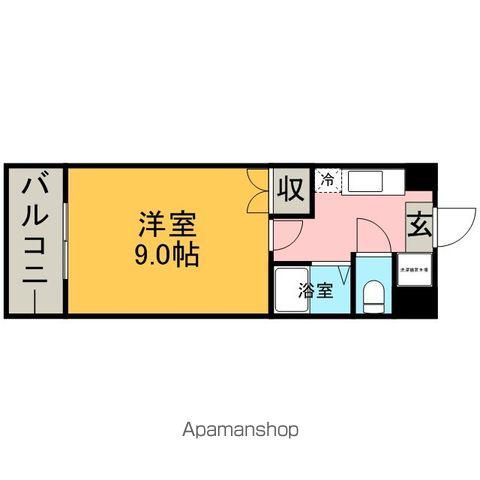 マルワロイヤルガーデン(1K/3階)の間取り写真