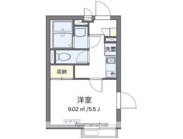 クレイノTAKEDAⅡ(1K/3階)の間取り写真
