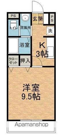 サン・ラザール(1K/3階)の間取り写真