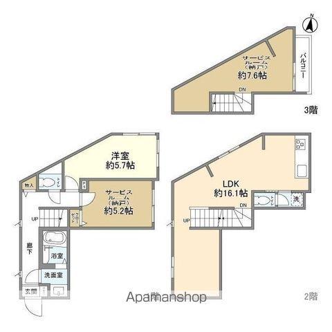 KOLETTERRACE新小岩03(1SLDK)の間取り写真