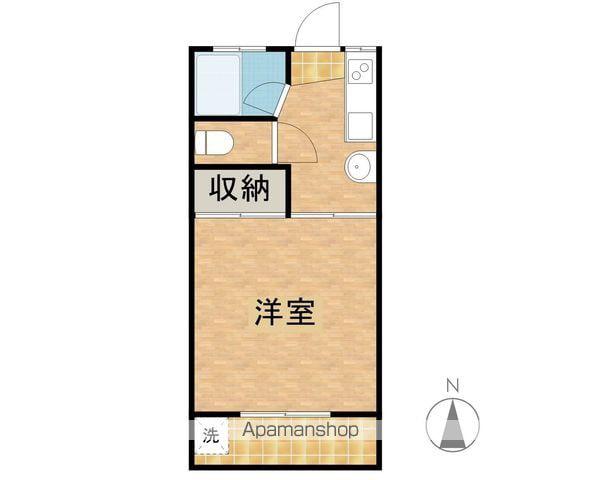 山口コーポ(1K/2階)の間取り写真