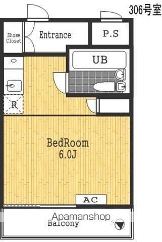 川崎京町センチュリー21(ワンルーム/3階)の間取り写真