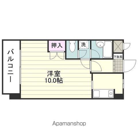 ボヌール和楽(1K/3階)の間取り写真