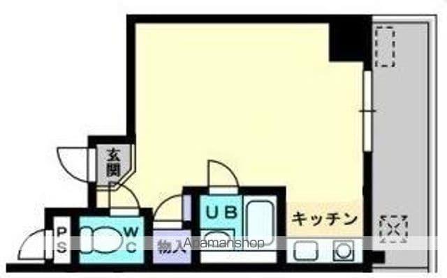 コンコート志度(1K/6階)の間取り写真
