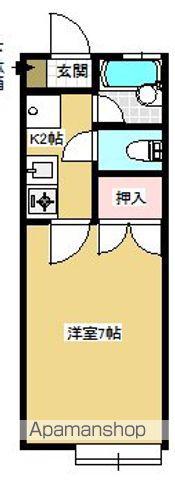 みどりハイツ(1K/1階)の間取り写真