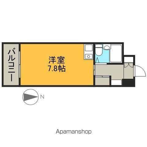 KOMODOKASA MIWA(ワンルーム/6階)の間取り写真