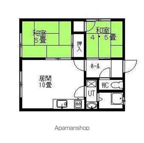 南ハイツ(2DK/1階)の間取り写真
