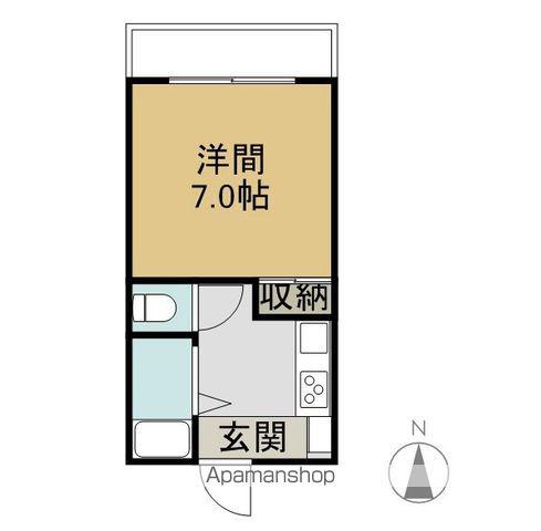 フローレンス城西(1K/2階)の間取り写真