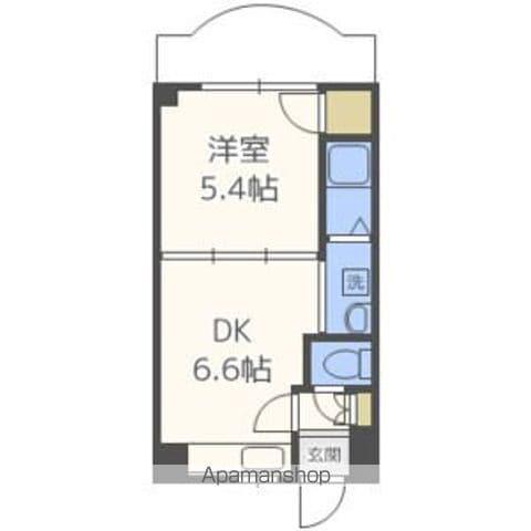 千豊ビル(1DK/3階)の間取り写真