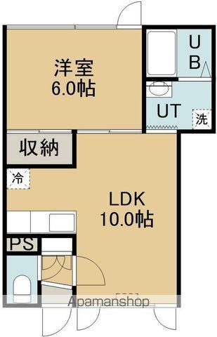 アーバンパレス825(1LDK/1階)の間取り写真