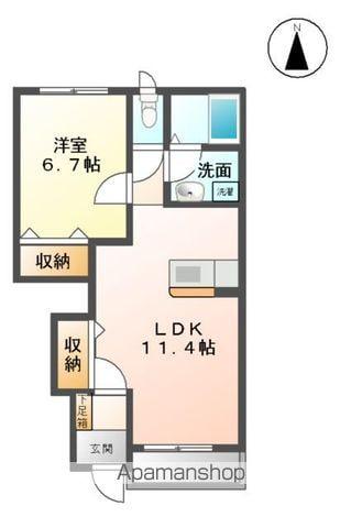 メゾンプランドール(1LDK/1階)の間取り写真