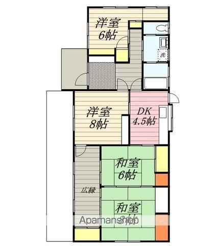 鹿児島本線 荒木駅 徒歩11分 1階建 築60年(4K)の間取り写真