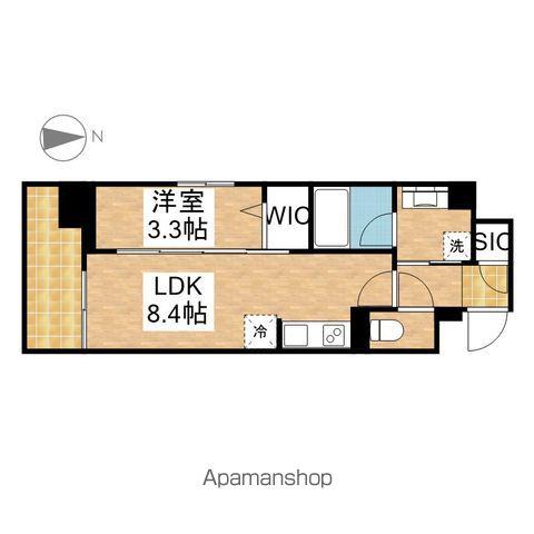 プレサンスロジェ車道駅前ノース(1LDK/14階)の間取り写真